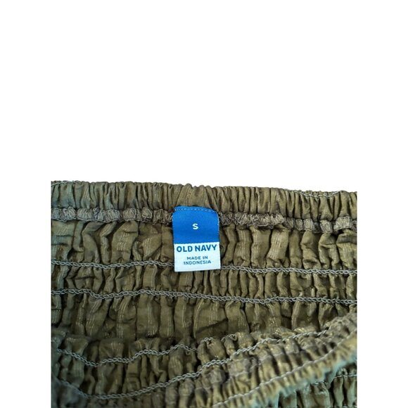 Old Navy Women's Dark Green Puff Sleeve Top - Picture 6 of 7